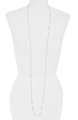 CRISTABELLE Crystal Delicate Long Necklace in Crystal/Rhodium