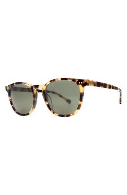 Electric Oak 58mm Round Sunglasses in Gloss Spotted Tort/Grey