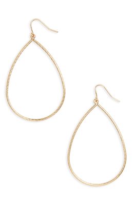 Nordstrom Large Textured Teardrop Earrings in Gold