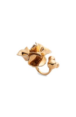 Sterling King Delphinium Open Ring in Gold