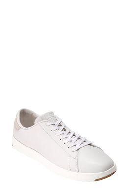 Cole Haan GrandPro Tennis Shoe in Optic White Leather