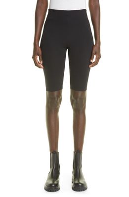 Maria McManus High Waist Recycled Nylon Blend Bike Shorts in Black