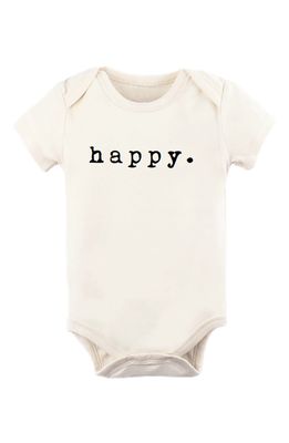 Tenth & Pine Happy Organic Cotton Bodysuit in Natural