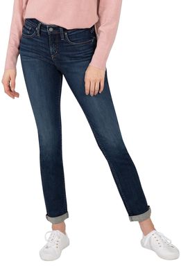 Silver Jeans Co. Beau Cuff Girlfriend Fit Jeans in Indigo