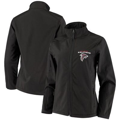 DUNBROOKE Women's Black Atlanta Falcons Full-Zip Sonoma Softshell Jacket