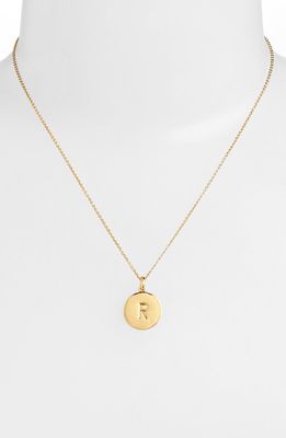 kate spade new york one in a million initial pendant necklace in R- Gold