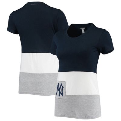 Women's Refried Apparel Navy New York Yankees Sustainable Fitted T-Shirt