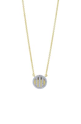 FREIDA ROTHMAN Radiance Illuminating Pendant Necklace in Gold/silver