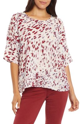 NYDJ Print Oversize Top in Upton Abstract