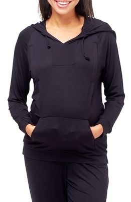 Nom Maternity Simone Maternity/Nursing Hoodie in Black