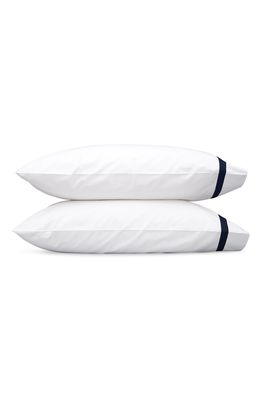 Matouk Lowell 600 Thread Count Pillowcase in Navy