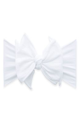 Baby Bling Fab-Bow-Lous Headband in White