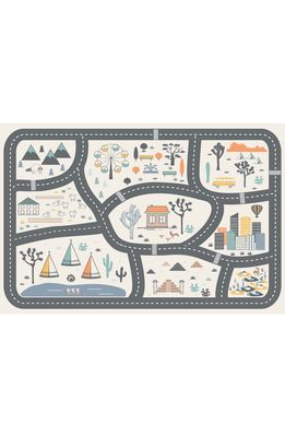 A & A Story Highway Vinyl Mat in White