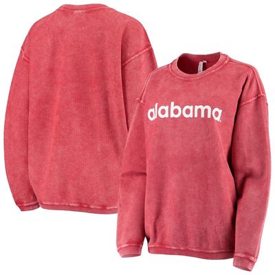 Women's chicka-d Crimson Alabama Crimson Tide Corded Pullover Sweatshirt