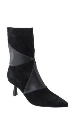 CAVERLEY Mary Patchwork Leather Boot in Black Patchwork
