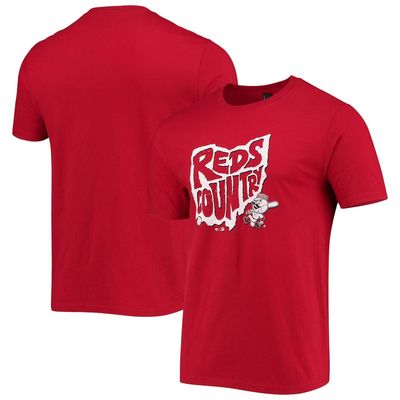 BREAKINGT Men's Red Cincinnati Reds Local Tri-Blend T-Shirt