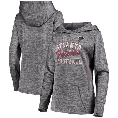 Women's Majestic Gray Atlanta Falcons Showtime Quick Out Pullover Hoodie