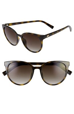 Le Specs Armada 54mm Cat Eye Sunglasses in Tortoise/Khaki Gradient