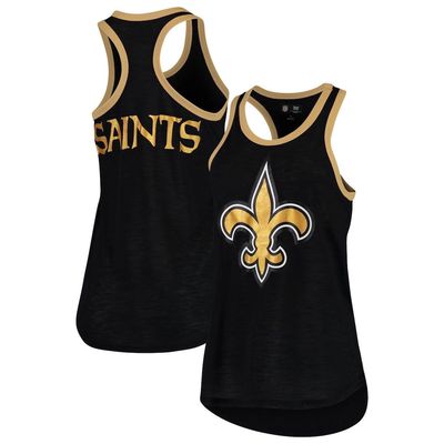 Women's G-III 4Her by Carl Banks Black New Orleans Saints Tater Tank Top