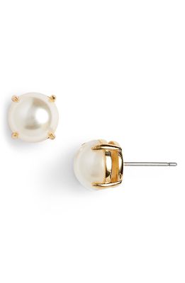 Lele Sadoughi Ashford Crystal Stud Earrings in Ivory Pearl