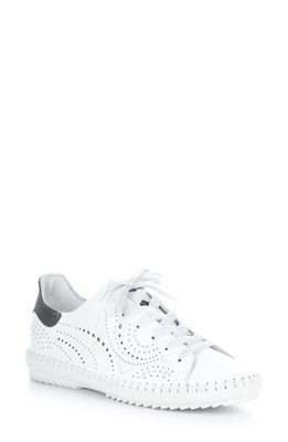 Bos. & Co. Oxley Lace-Up Sneaker in White Floater Lazer Leather