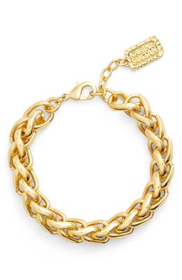 Karine Sultan Braided Link Bracelet in Gold