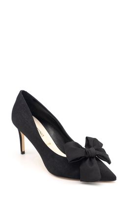 Something Bleu Elaina Bow Pointy Toe Pump in Black