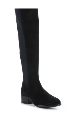 Bos. & Co. Jemmy Waterproof Over the Knee Boot in Black Suede/Tricot