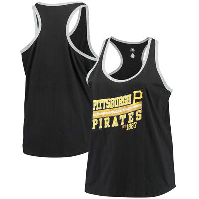 PROFILE Women's Majestic Black Pittsburgh Pirates Plus Size Believe In Greatness Tank Top