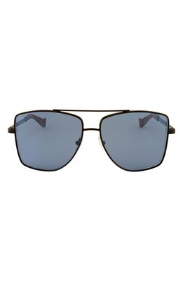 Grey Ant 60mm Dempsey Square Sunglasses in Black/Blue