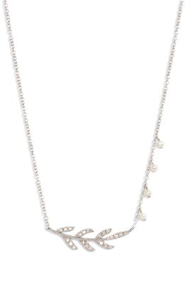 Meira T Diamond Pendant Necklace in White Gold