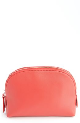 ROYCE New York Compact Cosmetics Bag in Red