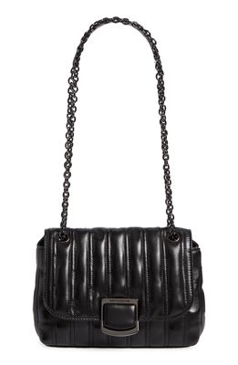 Longchamp Brioche Small Leather Shoulder Bag in Black