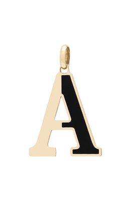 Stephanie Windsor Large Initial Pendant in Yellow Gold A