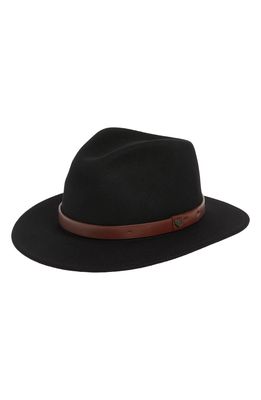 Brixton Messer Fedora Hat in Black