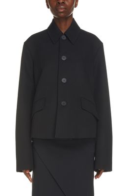 Balenciaga Deconstructed Wool Jacket in Black