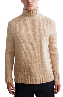 NN07 Douglas Merino Wool Blend Turtleneck Sweater in Ecru