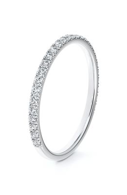 De Beers Forevermark Engagement & Commitment Pave Diamond Band in Platinum