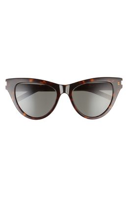 Saint Laurent 54mm Cat Eye Sunglasses in Avana/Brown