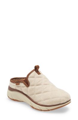 bionica Akina Quilted Faux Shearling Slipper in Natural