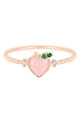 Girls Crew Perfect Peach Ring in Rose Gold