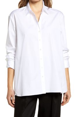 Nordstrom Everyday Poplin Shirt in White