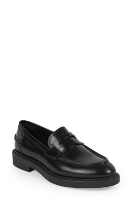 Vagabond Shoemakers Alex Penny Loafer in Black Leather