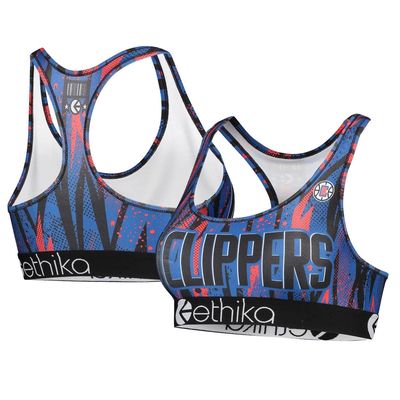 Women's Ethika Royal LA Clippers Classic Sports Bra