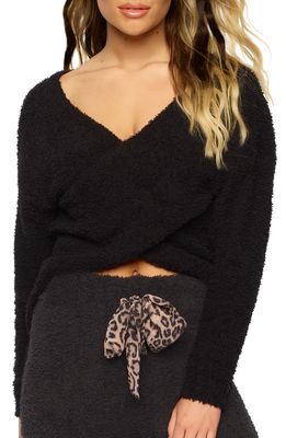 Felina Denali Crossover Sweater in Black