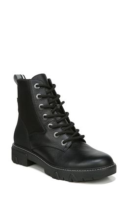 Dr. Scholl's Hudson Combat Boot in Black Leather