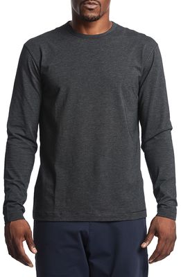 Public Rec Go-To Long Sleeve Performance T-Shirt in Heather Charcoal