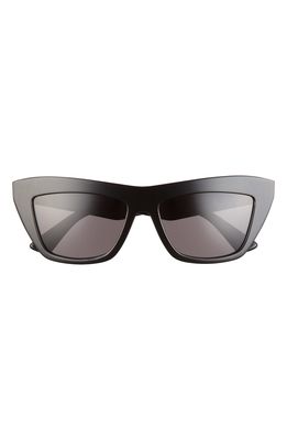 Bottega Veneta 51mm Cat Eye Sunglasses in Black