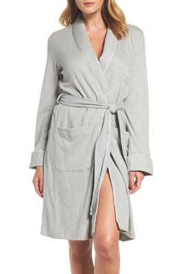 Lauren Ralph Lauren Quilted Collar Robe in Grey Heather