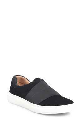 Comfortiva Tamyra Slip-On Sneaker in Black Suede